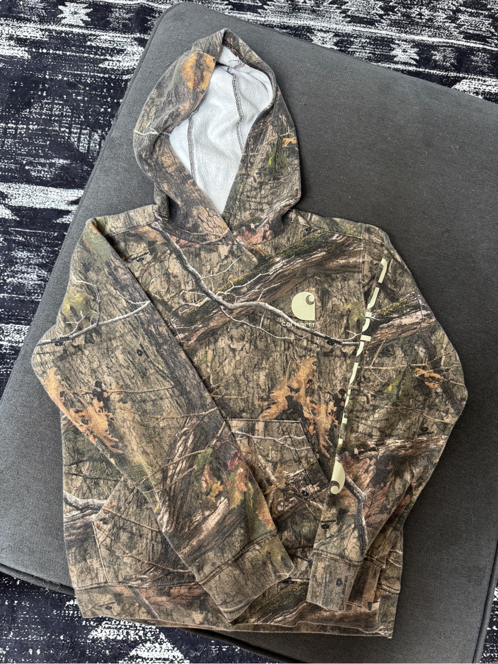 Carhartt Kids Realtree Camo Hooded Sweatshirt - Brown/Green